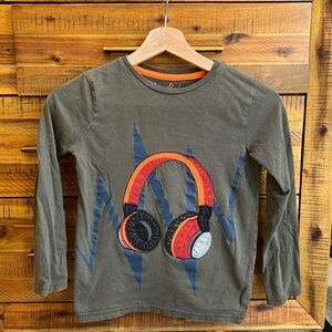 Mini Boden Boys Headphones Long Sleeve Shirt